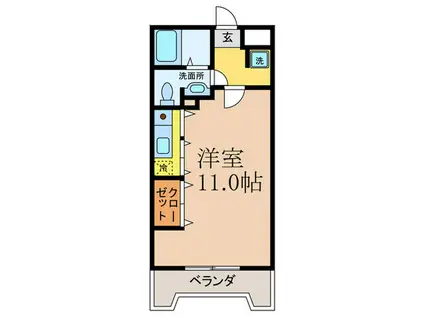 さとみマンション(ワンルーム/5階)の間取り写真