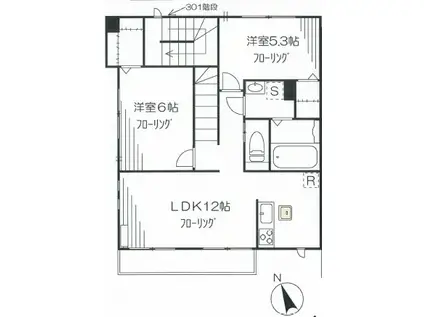 クラインベイシス(2LDK/3階)の間取り写真