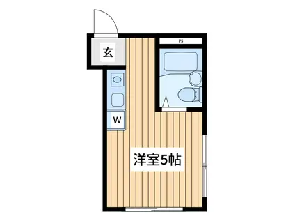 ハイツオーギ(ワンルーム/3階)の間取り写真