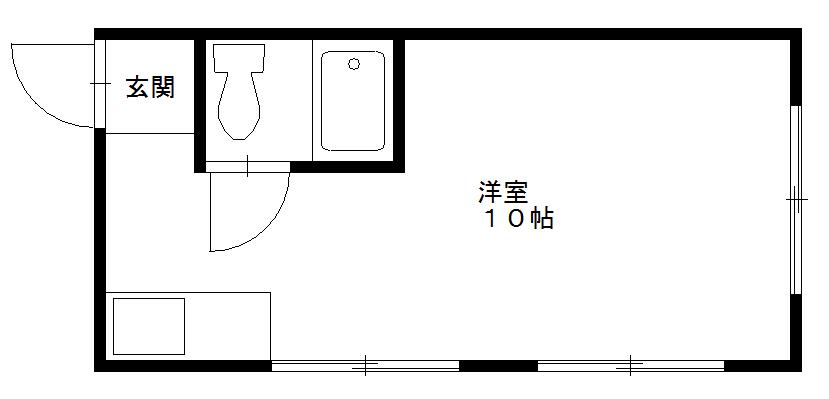 三栄マンション(ワンルーム/3階)の間取り写真
