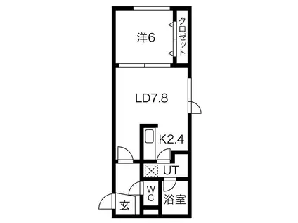 LE・EST VI(1LDK/3階)の間取り写真