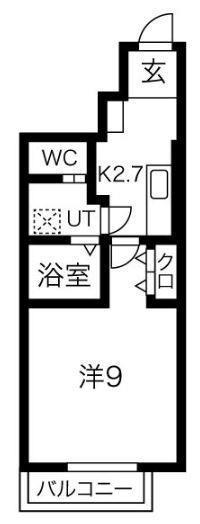 JR東北本線 花巻駅 徒歩33分 2階建 築4年(1K/1階)の間取り写真