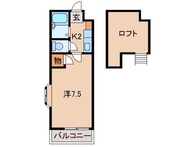 プルミエールメゾンクロダ(1K/4階)の間取り写真