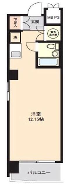 ドルミ大塚(ワンルーム/8階)の間取り写真