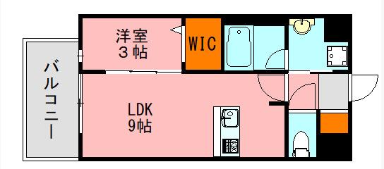 LANDIC Y138(1LDK/3階)の間取り写真