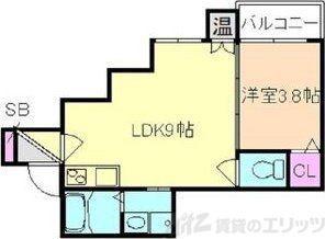 わいわいライン淡路(1LDK/2階)の間取り写真