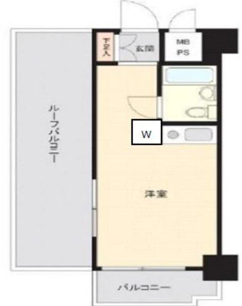 ライオンズマンション板橋区役所前(ワンルーム/12階)の間取り写真
