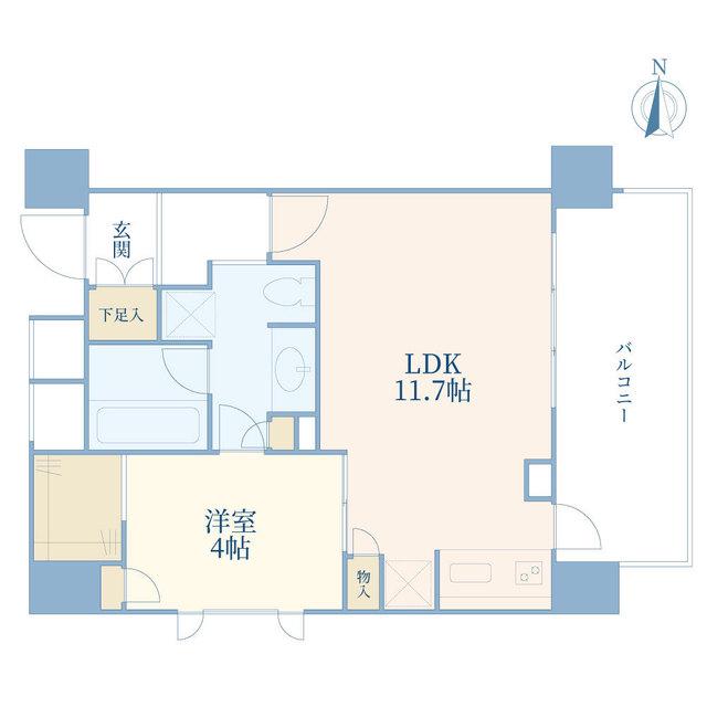 グランノエル青葉台(1LDK/5階)の間取り写真