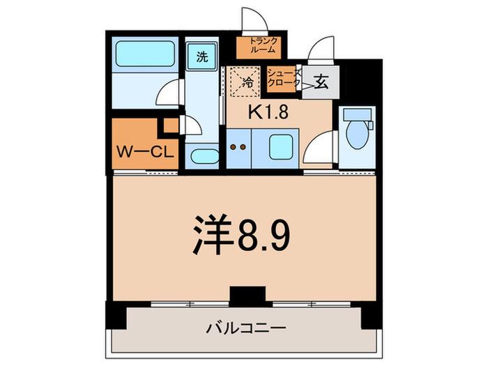 スタイリオ梶ヶ谷(1K/4階)の間取り写真