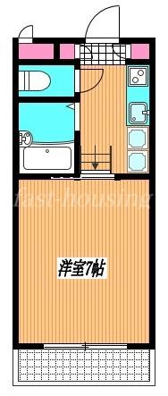 グラート西久保(1K/1階)の間取り写真