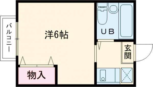 平塚新田第2ハイツ(1K/1階)の間取り写真