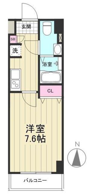MAXIV西川口AZ DUE(1K/7階)の間取り写真