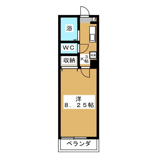 シーサイドテラスCHIBA(1K/3階)の間取り写真