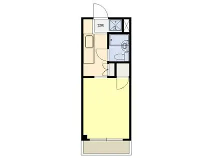 府中ハイツ(1K/2階)の間取り写真