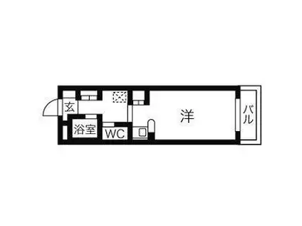 ドール新栄(1K/6階)の間取り写真