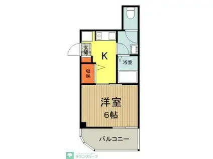 リヴェールイノウエ(1K/3階)の間取り写真