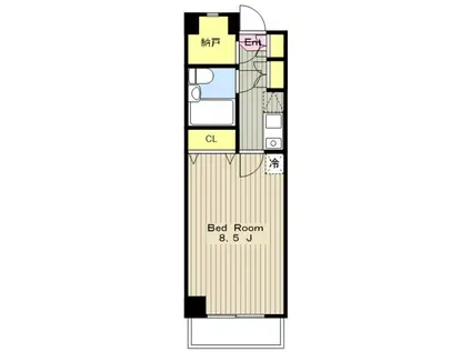 まちのもり本町田(1K/1階)の間取り写真