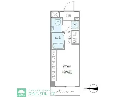 ISM平塚(ワンルーム/5階)の間取り写真