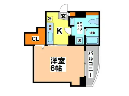 トーホーパレス吉祥寺(1K/3階)の間取り写真