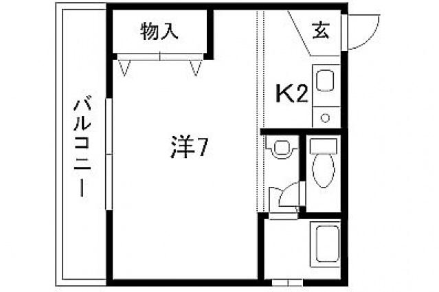 上原ビル(1K/4階)の間取り写真
