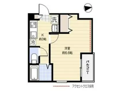 PRIMO AKATSUKA(1K/1階)の間取り写真