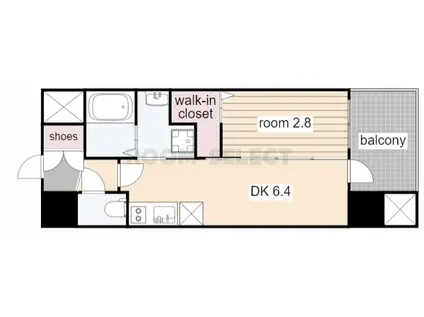 エステムコート名古屋ルノン(1DK/6階)の間取り写真