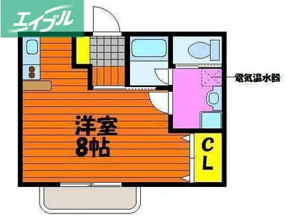 ルービン富町(ワンルーム/2階)の間取り写真