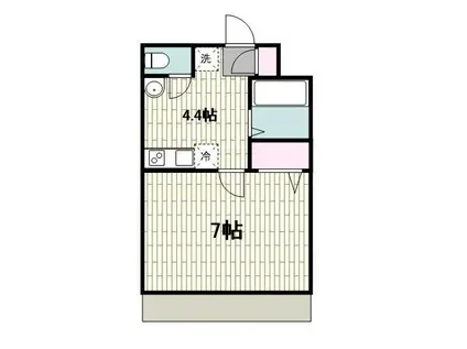 エスク上野毛(1K/3階)の間取り写真