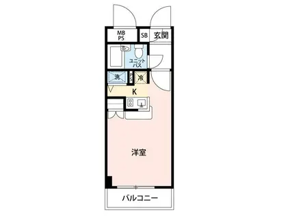 ワコーレ所沢(ワンルーム/1階)の間取り写真