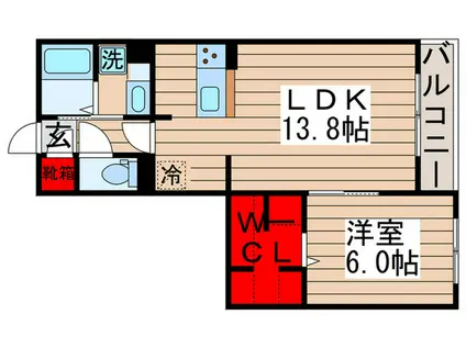 アーガイル(1LDK/3階)の間取り写真