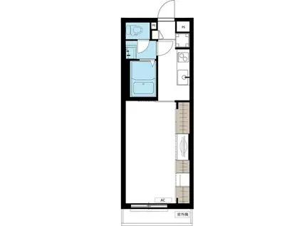 リブリ・東門前(1K/1階)の間取り写真