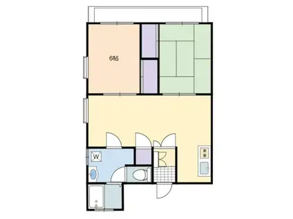 プロスペリテ(2LDK/7階)の間取り写真