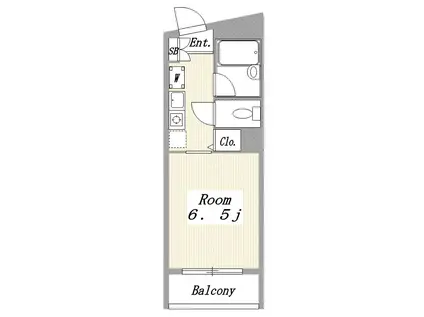 Tフラット(1K/3階)の間取り写真