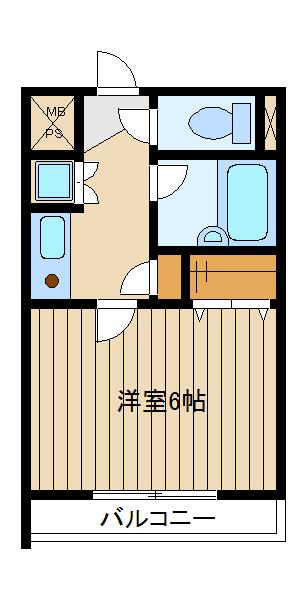エクセシオーネ赤塚(1K/3階)の間取り写真