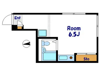 松本メゾン(ワンルーム/1階)の間取り写真