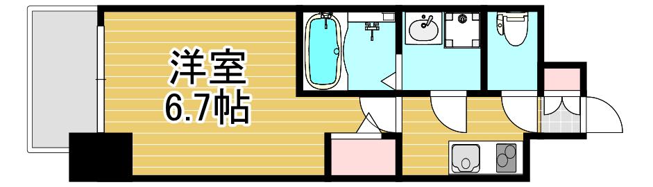 エスリード梅田グレイス(1K/5階)の間取り写真