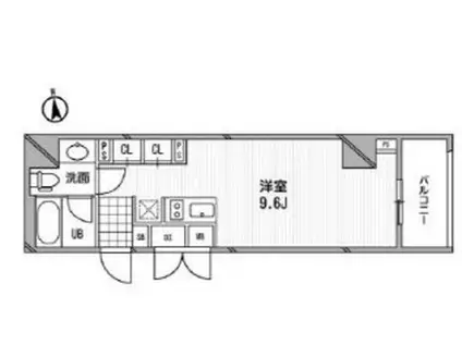 アーデン芝公園(ワンルーム/4階)の間取り写真