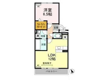 ダイワセンチュリーE 山川町(1LDK/2階)の間取り写真