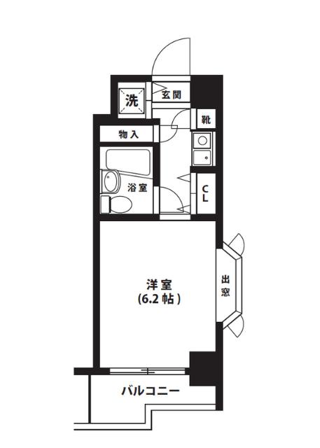 パレ・ド-ル伊勢佐木町南(1K/5階)の間取り写真