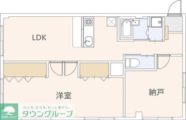 サイプレスガーデン(1SLDK/1階)の間取り写真