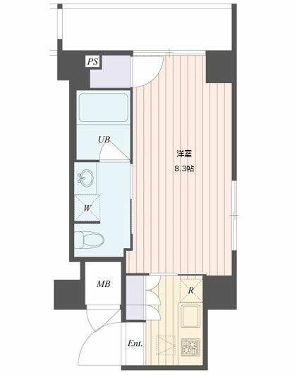 ART APARTMENT IN TOKYO ノース(1K/2階)の間取り写真