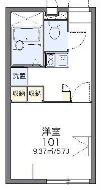レオパレスSMALLRIVER(1K/2階)の間取り写真
