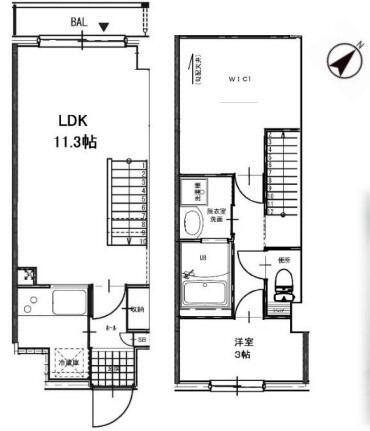 CLASS巣鴨(1SLDK/4階)の間取り写真