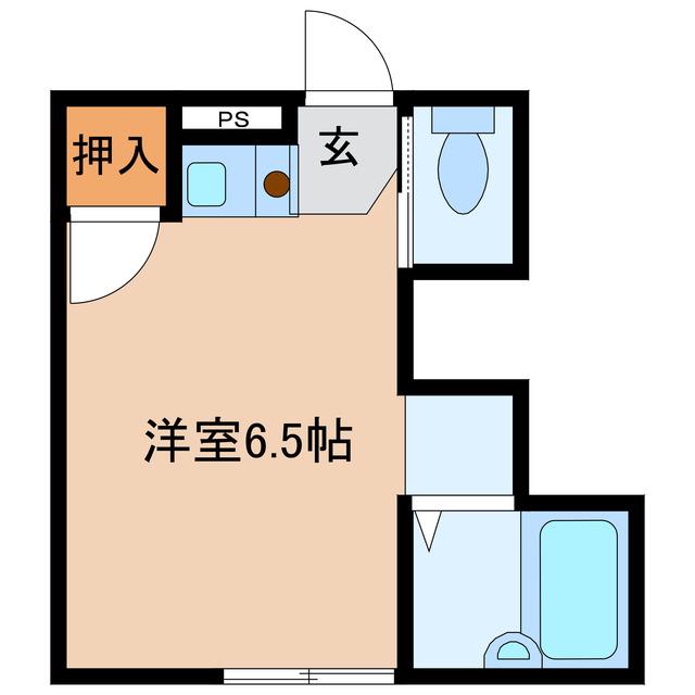 モンパオ21(ワンルーム/2階)の間取り写真