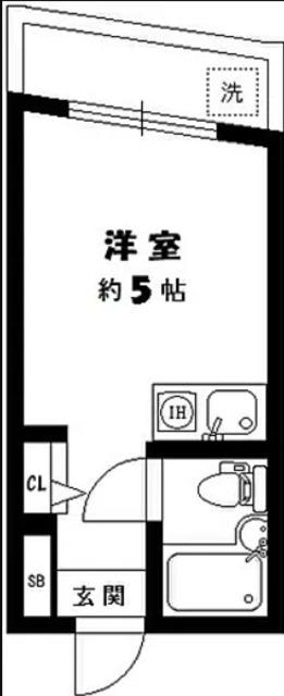 アーバンハイツ(ワンルーム/1階)の間取り写真