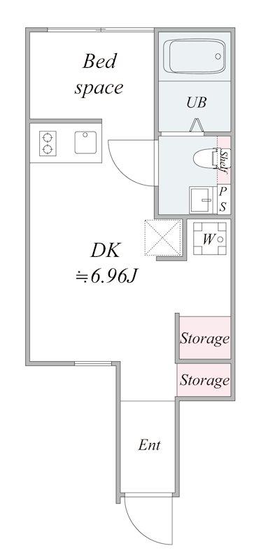 GRANDE MAISON SUGAMO(1DK/1階)の間取り写真
