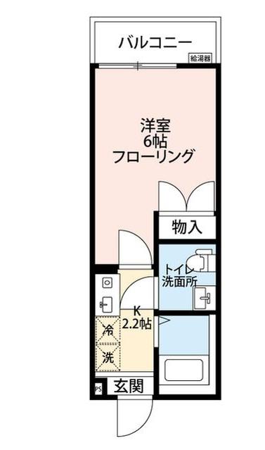 アムール南千住(1K/3階)の間取り写真