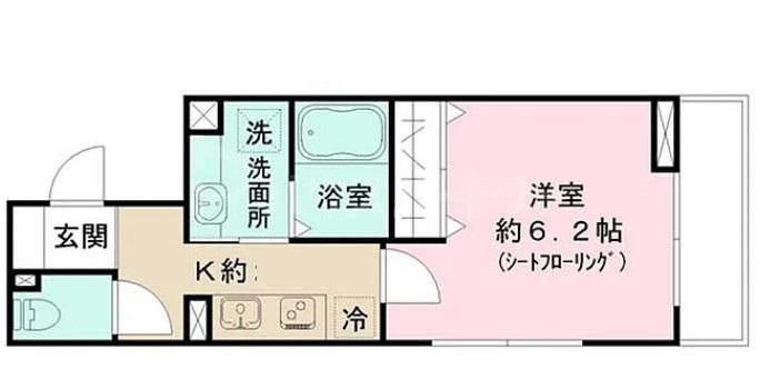 クリエスト(1K/2階)の間取り写真