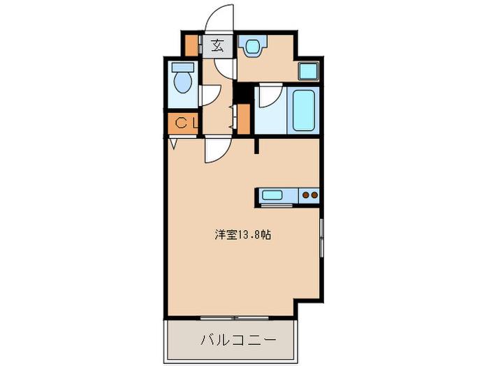 レジデンス内山町(ワンルーム/7階)の間取り写真