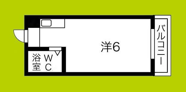 オーシャン今里(ワンルーム/4階)の間取り写真